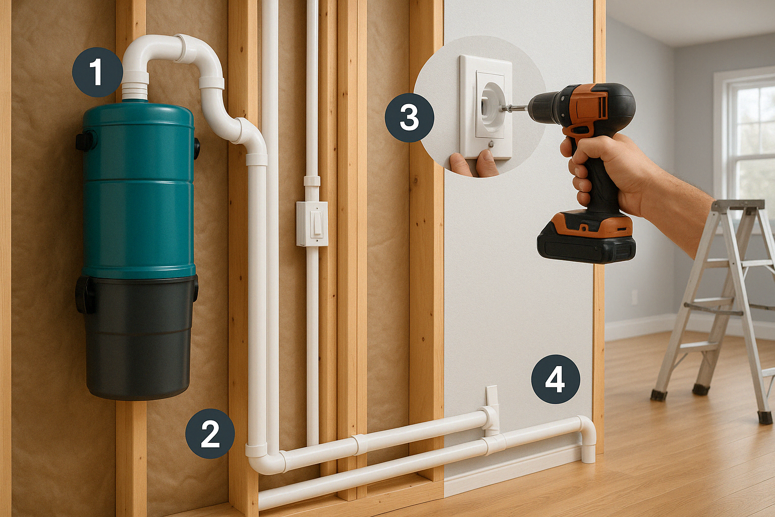 Central Vacuum Installation